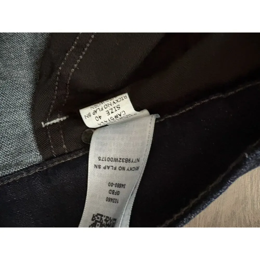 Rare Find True Religion Jeans Ricky Relaxed Straight No Flap Blue Denim 40x33Men